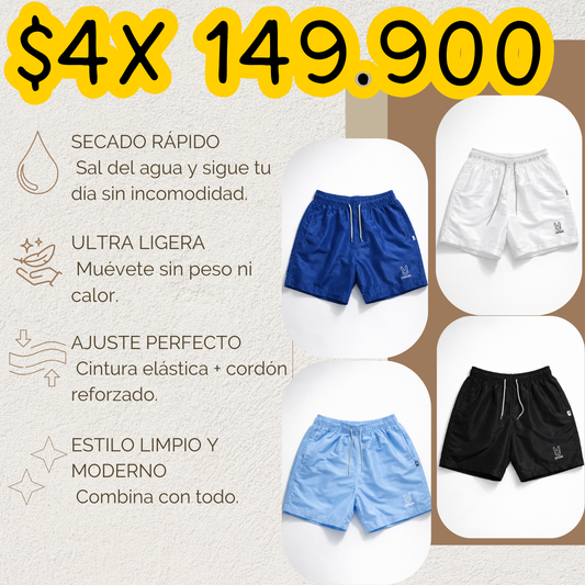 PAGUE 1 LLEVE 4 PANTALONETAS DE BAÑO